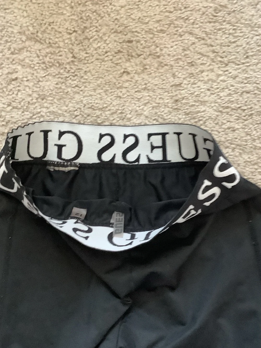 Guess Black Logo-Waist Girls' Leggings